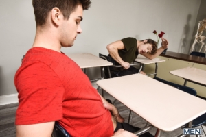 College boys gay porn classroom