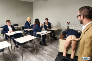Threesome gay tube classroom porn